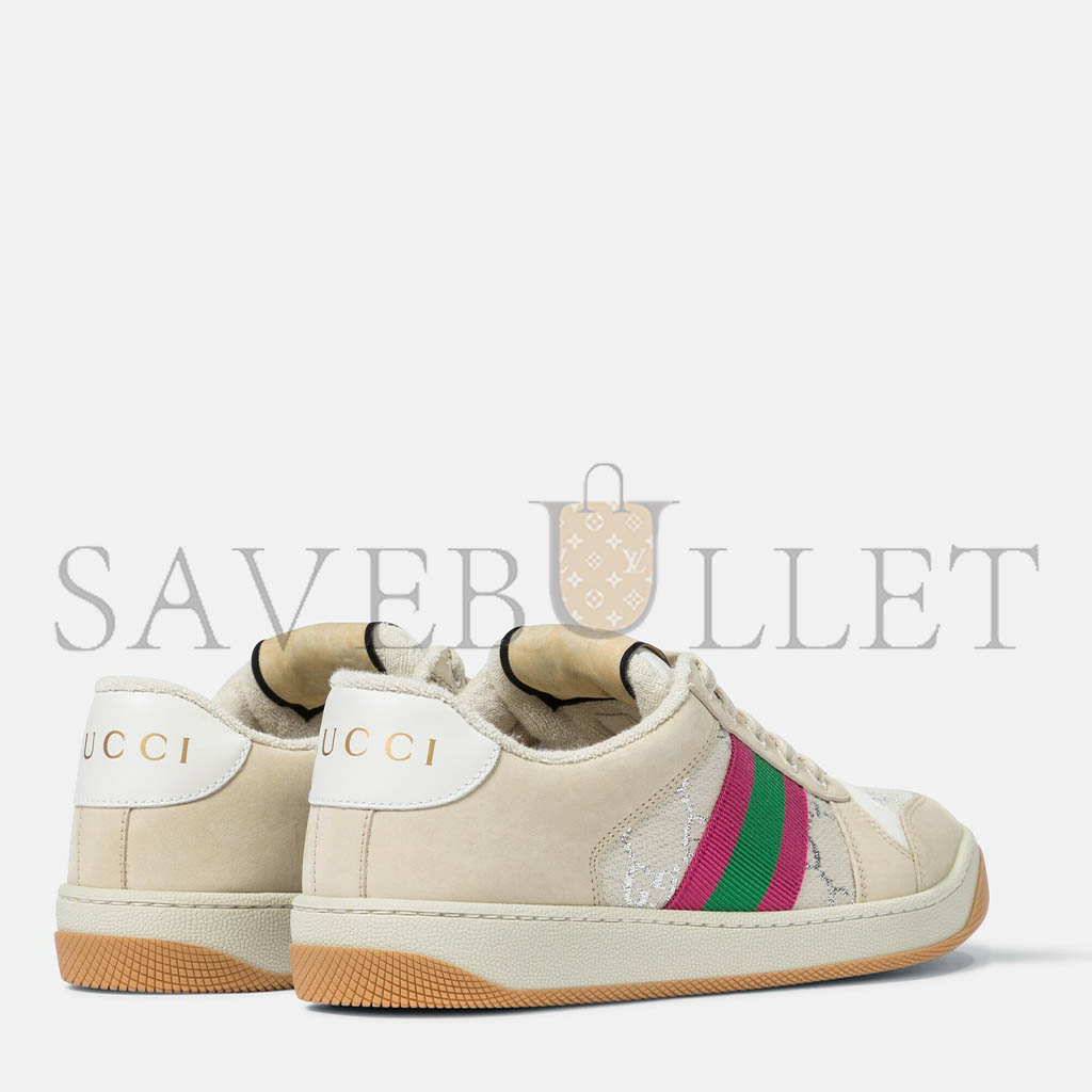 GUCCI SCREENER LEATHER SNEAKERS 577684